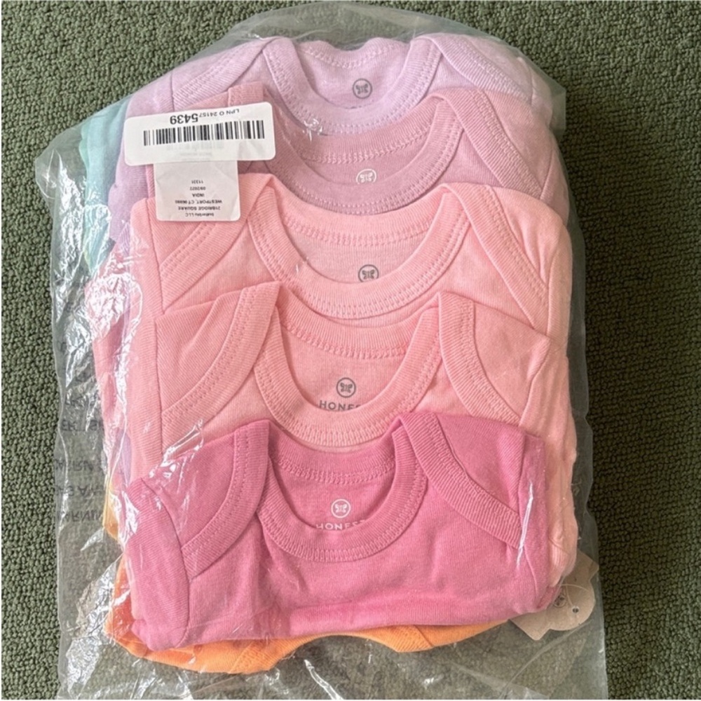 :Price Firm: NIP Honest Baby 10-Pack Cotton Short Sleeve Bodysuits One-Piece - Picture 2 of 4